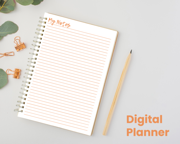 Digital Planner Book - Orange - Image 3