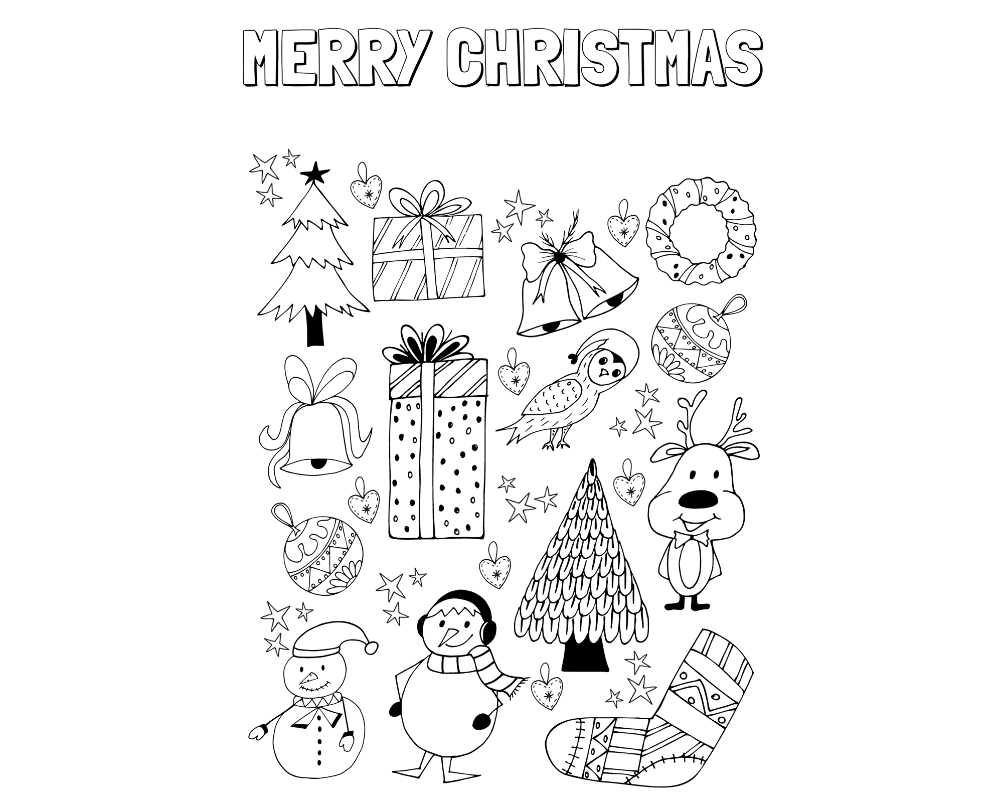 Christmas Coloring Book, Pages-30 - Image 2