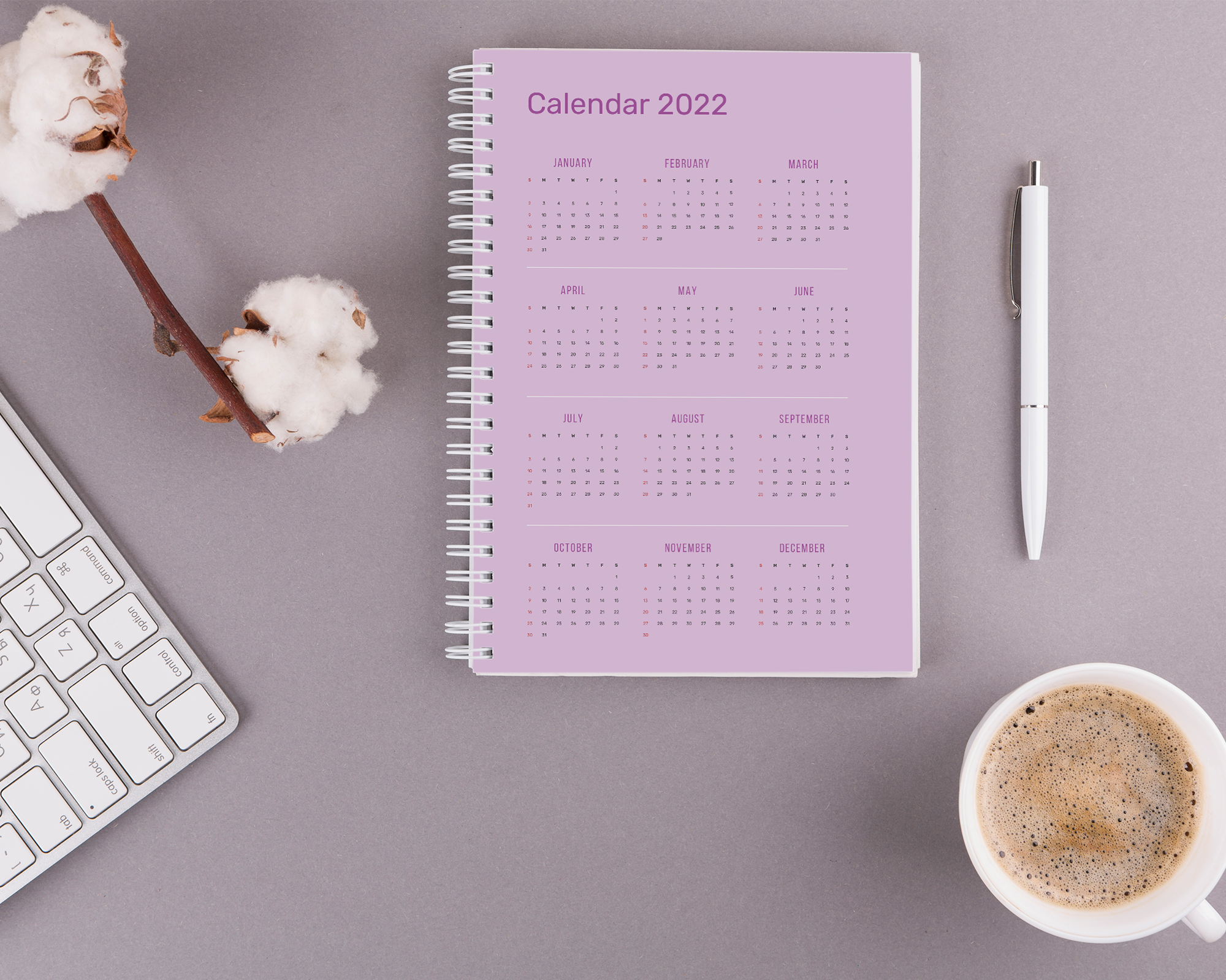 Habit Tracker Book and Mood Journal - Purple - Image 3