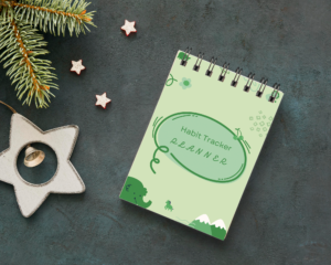 Habit Tracker and Mood Journal - Green